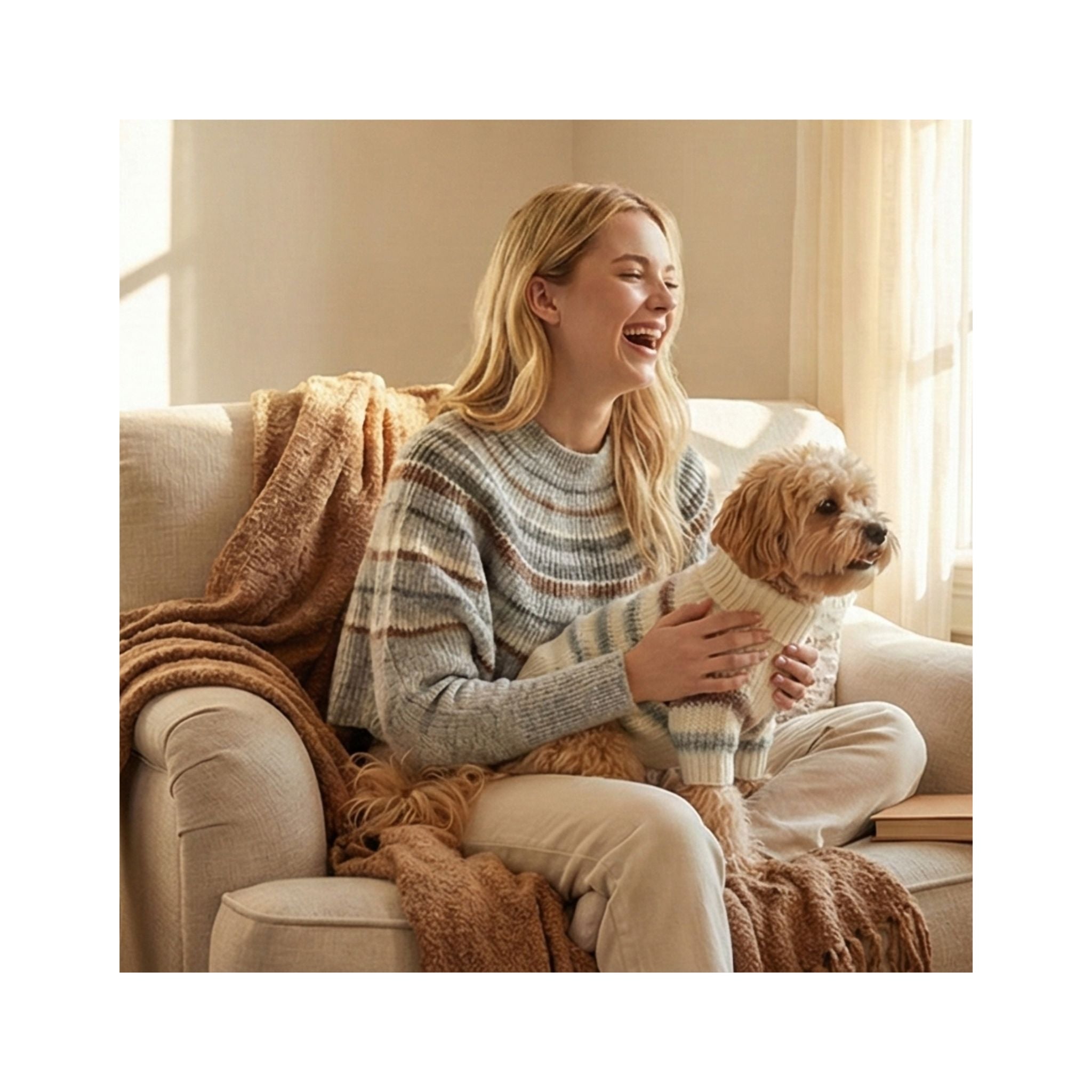 Wev Wev™ Striped Capelet Sweater - for you