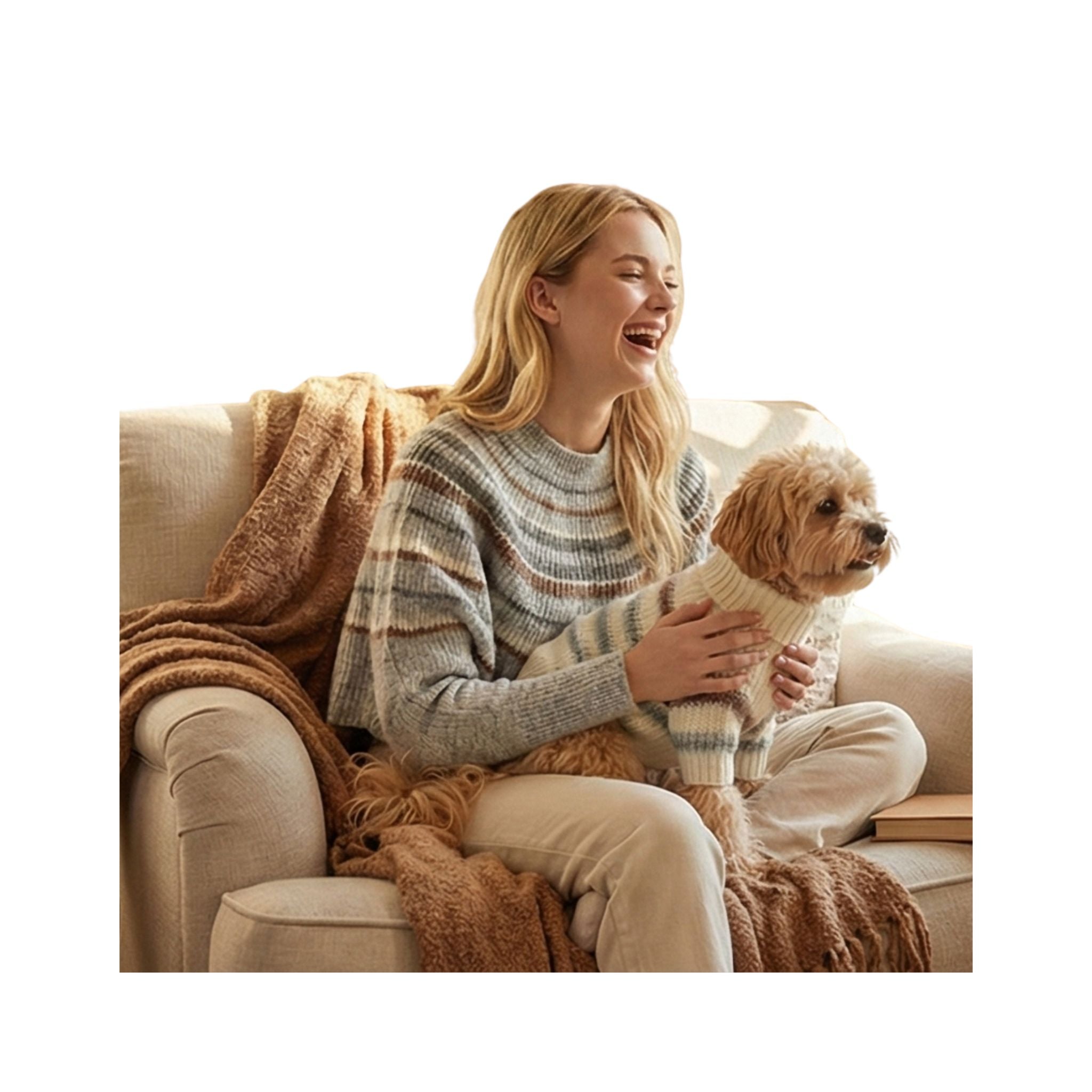 Wev Wev™ Striped Turtleneck Sweater - for yours