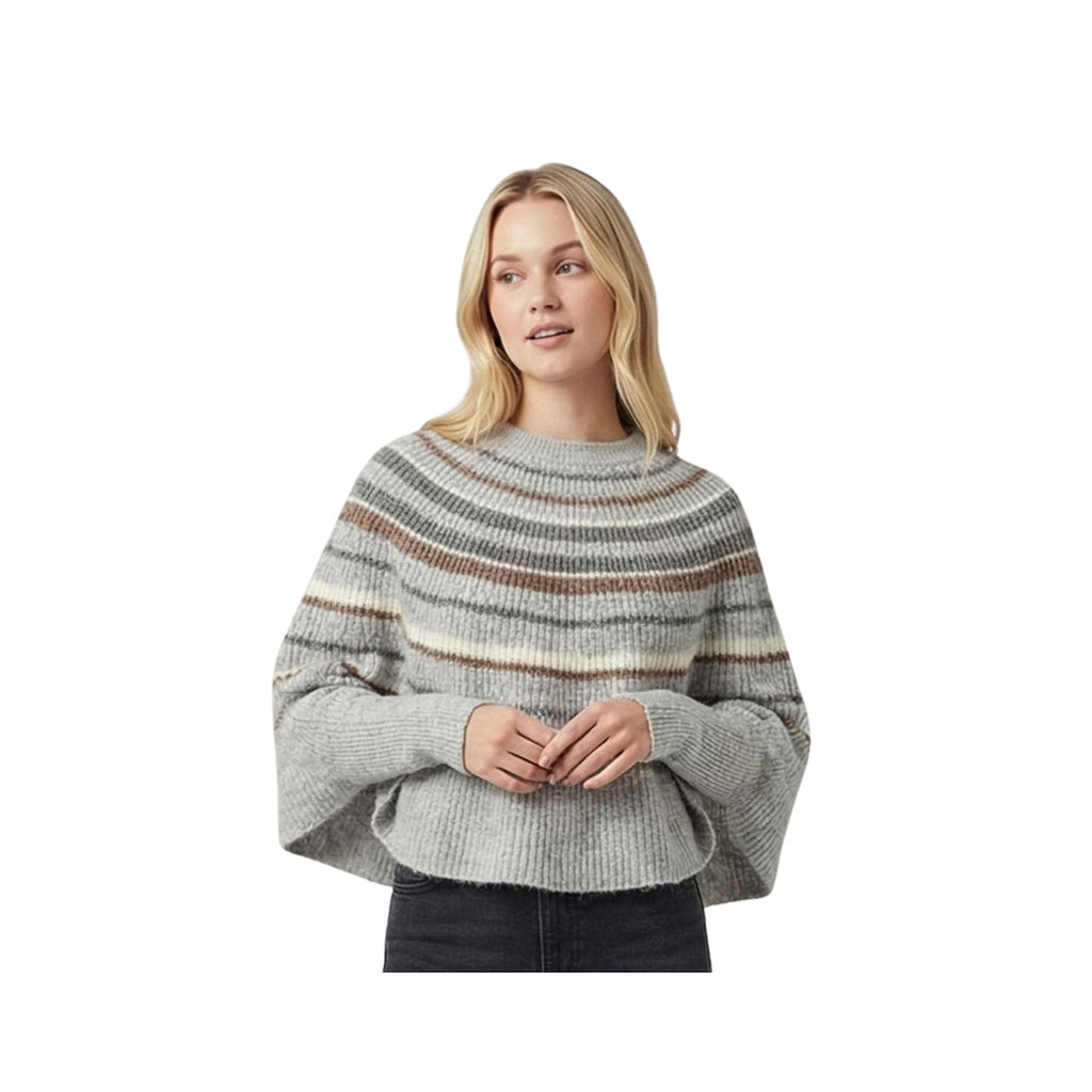 Wev Wev™ Striped Capelet Sweater - for you