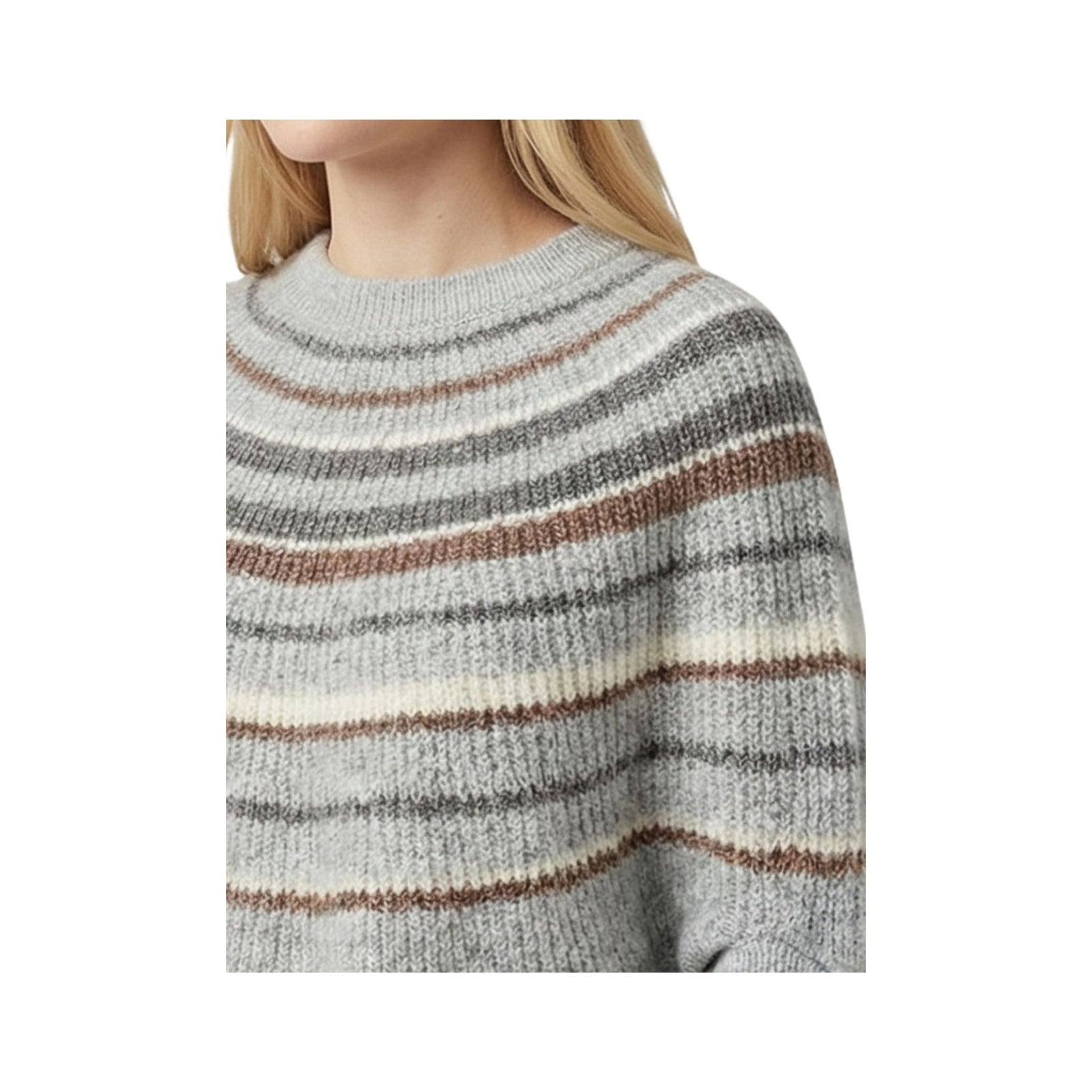 Wev Wev™ Striped Capelet Sweater - for you